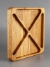Менажница из дерева дуб 18х18 см 54-061