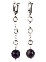 Серьги из аметиста "Дива" 03-350