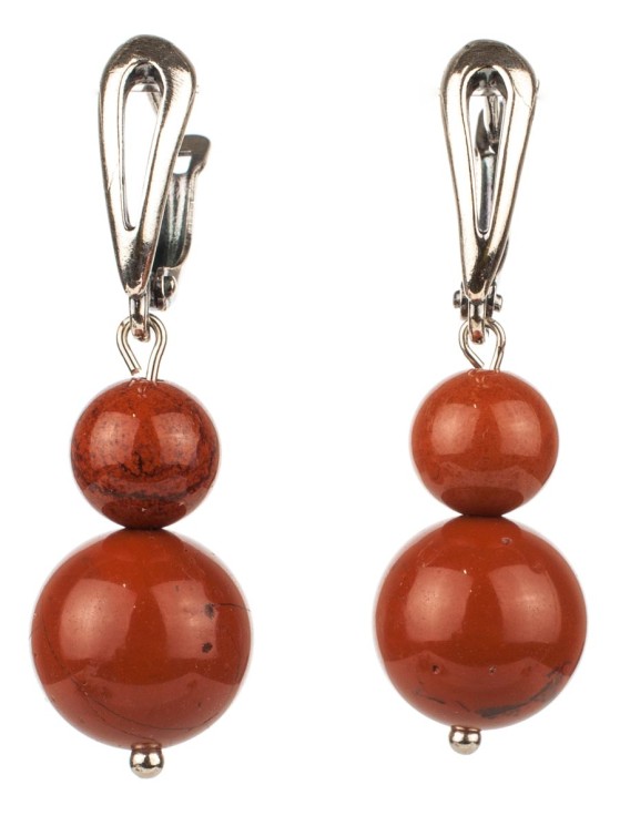 Серьги из яшмы "Дарина" с9169