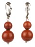 Серьги из яшмы "Дарина" с9169