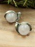 Серьги из розового кварца "Улыбка" сг-982-КР