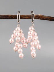 Серьги из жемчуга Майорка "Смородина" 03-1668