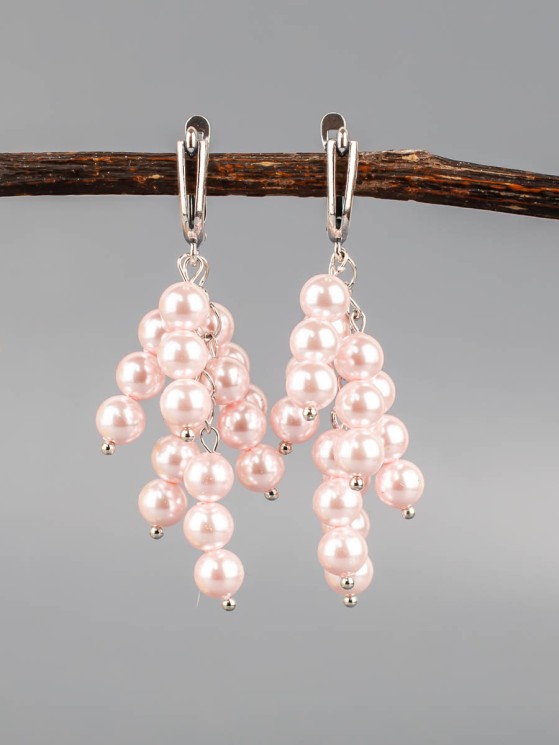 Серьги из жемчуга Майорка "Смородина" 03-1668