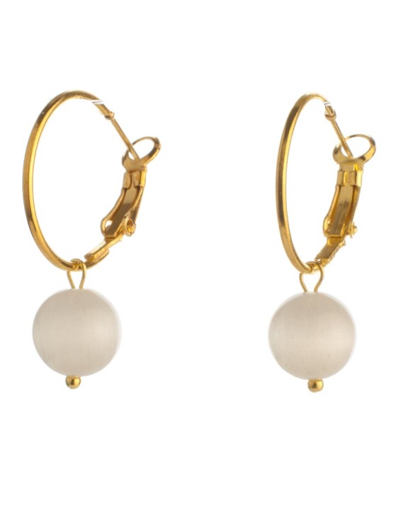 Серьги из кошачьего глаза "Самба 2" с8599