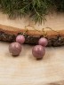 Серьги из родонита "Дарина" с9467