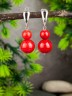 Серьги «Дарина 2» иск. Коралл нс-7986а