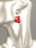 Серьги «Дарина 2» иск. Коралл нс-7986а