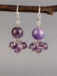 Серьги из аметиста "Гармония" 03-1617