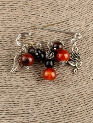 Брошь-булавка со стразами "Флорентина" бшс-5151