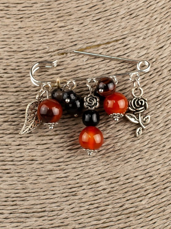 Брошь-булавка со стразами "Флорентина" бшс-5151