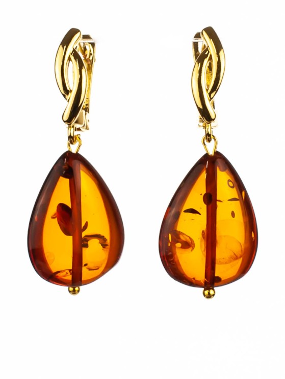 Серьги из янтаря "Адажио" 03-1237