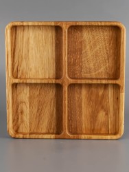 Менажница из дерева дуб 18х18 см 54-063