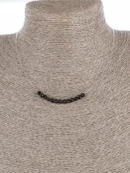 Колье с обсидианом "Нежность" 01-494