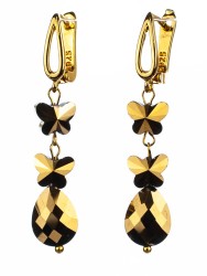 Серьги из ювелирного стекла "Праздник" 03-1238