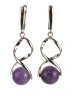 Серьги из аметиста "Амелия" 03-822