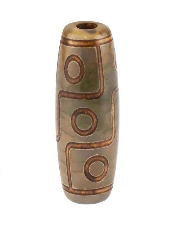 Бусина из агата "Дзи 9 Глаз" пдв-986