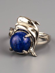 Кольцо из лазурита "Радость" 04-851
