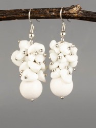 Серьги из кахолонга "Созвучие" 03-1573