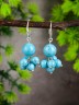 Серьги из им. бирюзы "Гармония" 03-1620