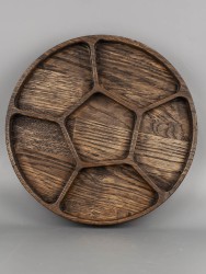 Менажница из дерева дуб d 24,5 см 54-170