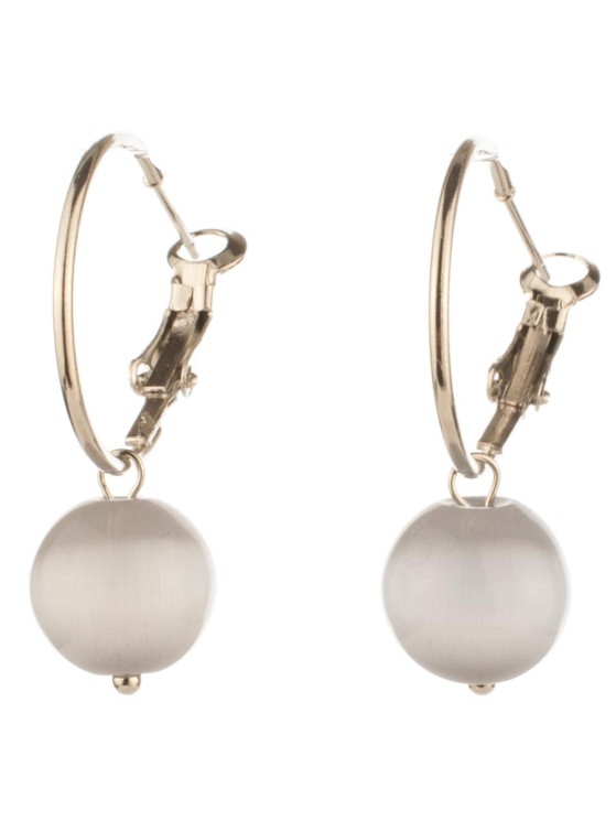 Серьги из кошачьего глаза "Самба 2" с8603