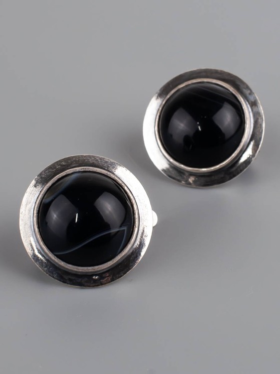 Серьги из агата "Рондо" сг-983-АГЧ