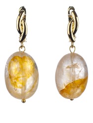 Серьги из цитрина "Настроение" 03-1188