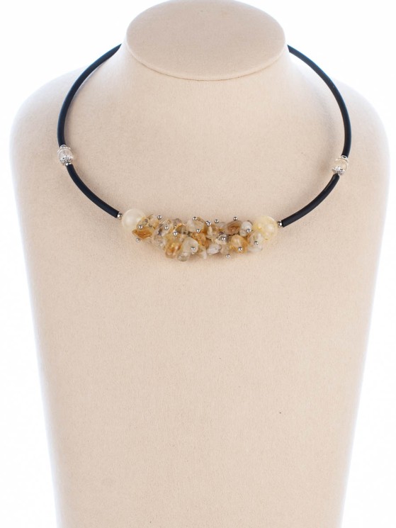 Колье из цитрина "Мелодия" 01-648