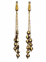 Серьги из ювелирного стекла "Праздник" 03-1240