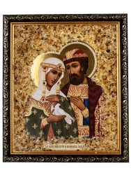 Икона Пётр и Феврония Муромские пдв-871