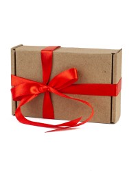 Набор для упаковки подарка - подарочная коробка 7х10,5х3 см 1 шт. УП-280